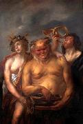 Jacob Jordaens, Silenus and Bacchantes.